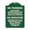 Signmission No Parking Management Not Responsible for Theft or Damage to Vehicle or Contents, A-DES-G-1824-23709 A-DES-G-1824-23709 - alternate 1